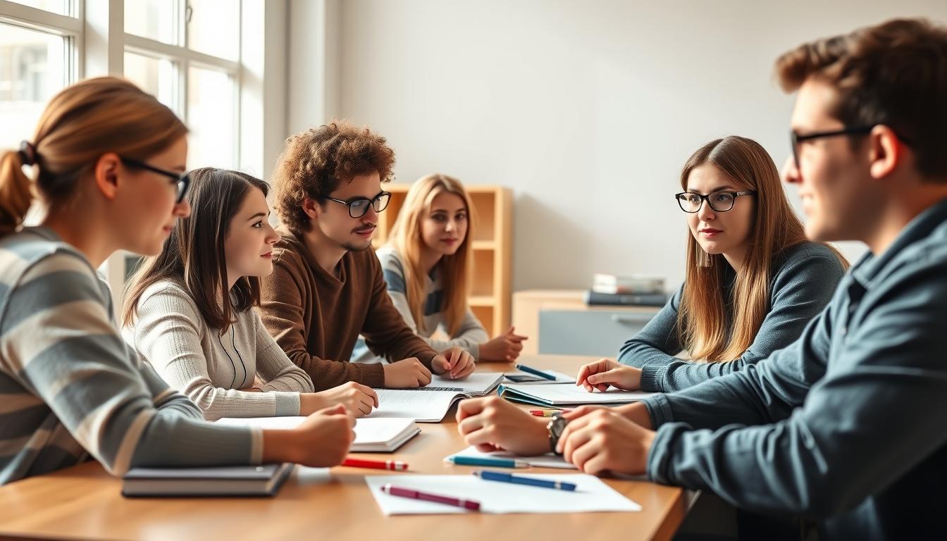 Student preparing for exams with study materials
