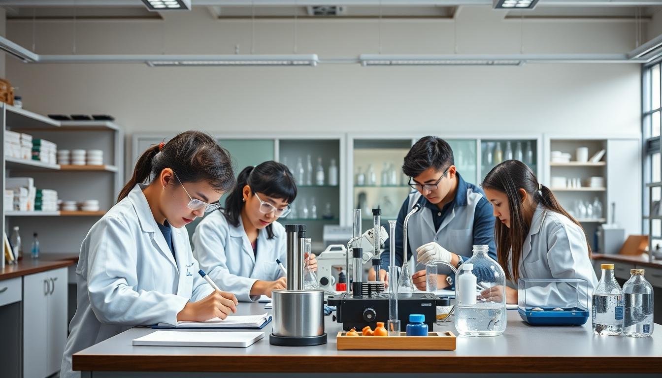 Structured study materials and learning resources on a desk